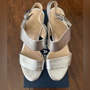 Cole Haan Silver Strappy Sandals